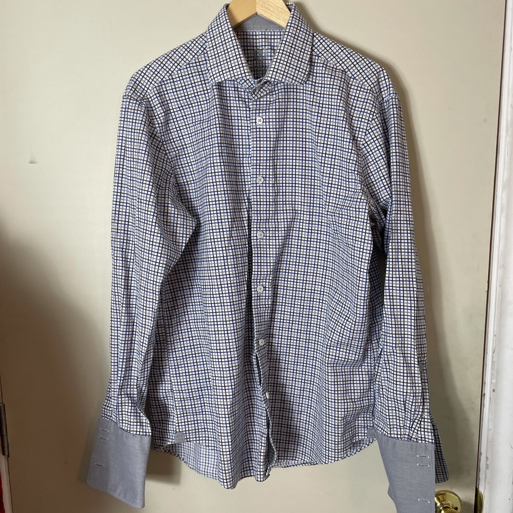Men’s Bugatti Dress Shirt W/ Cuff Link Holes